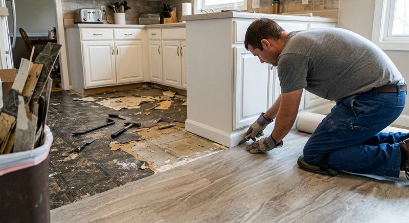 Linoleum Floor Installation in Kaufman County, TX