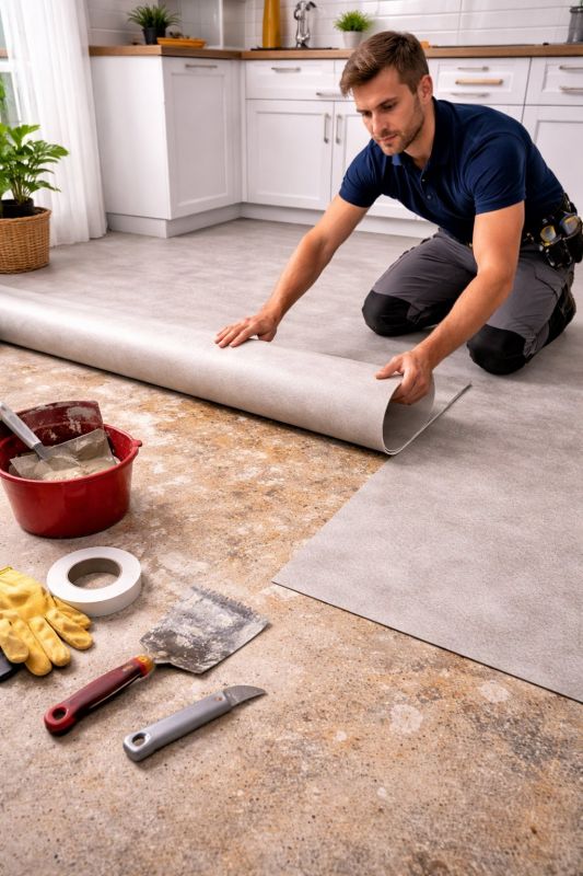 Linoleum Floor Installation in Nevada, TX