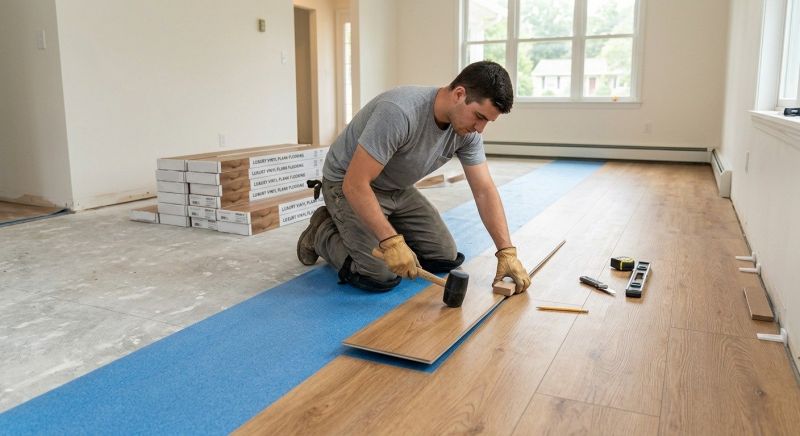 Luxury Vinyl Tile Installation in Nevada, TX