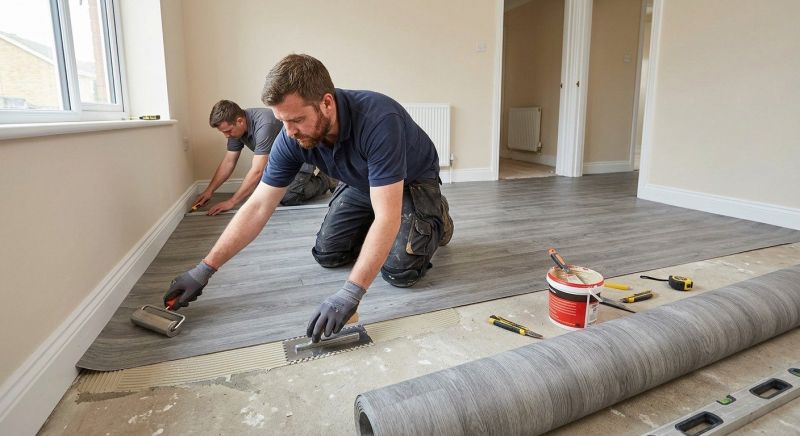 Sheet Linoleum Installation in Hutchins, TX