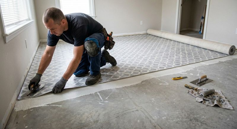 Sheet Vinyl Installation in Garland, TX