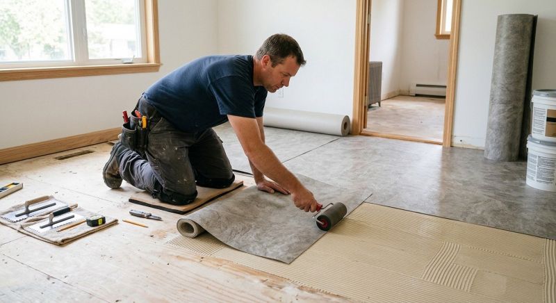 Sheet Vinyl Installation in Quinlan, TX